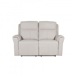 Regent 2 Seater Electric Recliner Leather Stone